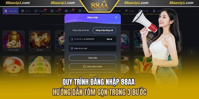 Quy trình đăng nhập 88AA tóm gọn trong 3 bước